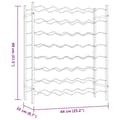 Miniatyrbilde 8 av 9: vidaXL Vinstativ for 48 flasker metall hvit