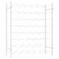 Miniatyrbilde 2 av 9: vidaXL Vinstativ for 48 flasker metall hvit