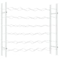 Miniatyrbilde 3 av 10: vidaXL Vinstativ for 36 flasker metall hvit