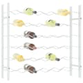 Miniatyrbilde 4 av 10: vidaXL Vinstativ for 36 flasker metall hvit