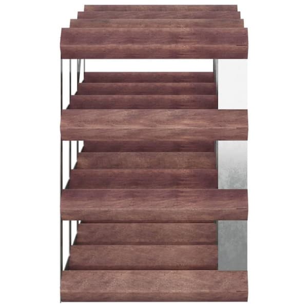 vidaXL Vinstativ for 12 flasker brun heltre furu
