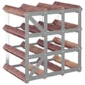 Miniatyrbilde 6 av 11: vidaXL Vinstativ for 12 flasker brun heltre furu