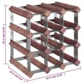 Miniatyrbilde 8 av 11: vidaXL Vinstativ for 12 flasker brun heltre furu