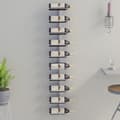 Miniatyrbilde 7 av 8: vidaXL Veggmontert vinstativ for 10 flasker hvit metall