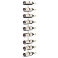 Miniatyrbilde 3 av 7: vidaXL Veggmontert vinstativ for 9 flasker hvit jern