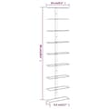 Miniatyrbilde 5 av 7: vidaXL Veggmontert vinstativ for 9 flasker hvit jern