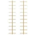 Miniatyrbilde 4 av 8: vidaXL Veggmontert vinstativ for 10 flasker 2 stk gull metall