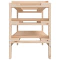 Miniatyrbilde 6 av 9: vidaXL Vinstativ 109,5x30x42 cm heltre furu