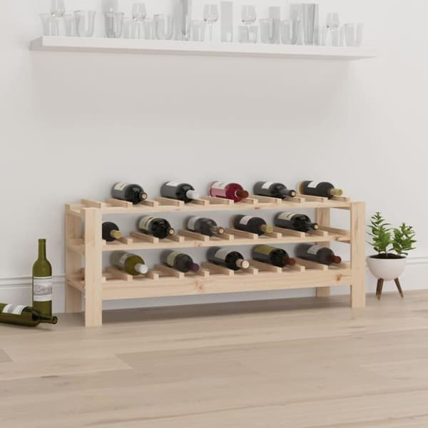 vidaXL Vinstativ 109,5x30x42 cm heltre furu