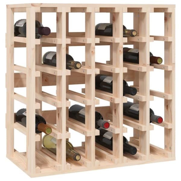 vidaXL vinreol 58,5x33x60,5 cm massivt fyrretræ
