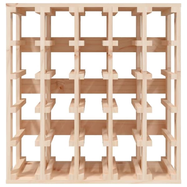 vidaXL vinreol 58,5x33x60,5 cm massivt fyrretræ