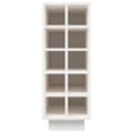 Miniatyrbilde 5 av 9: vidaXL Vinhylle hvit 23x34x61 cm heltre furu