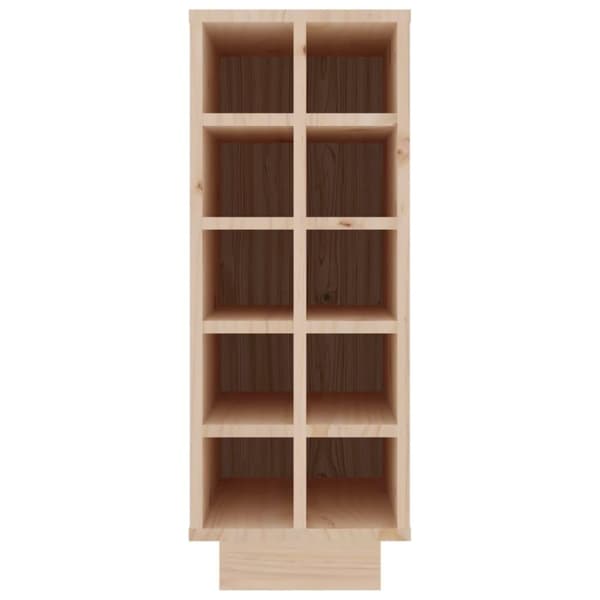 vidaXL vinreol 23x34x61 cm massivt fyrretræ