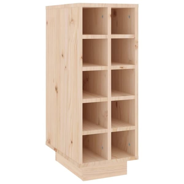 vidaXL vinreol 23x34x61 cm massivt fyrretræ