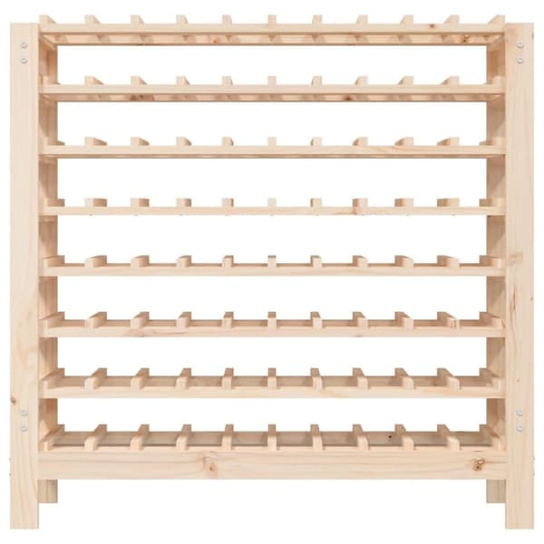 vidaXL vinreol 109,5x30x107,5 cm massivt fyrretræ