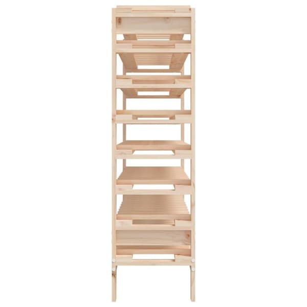 vidaXL vinreol 109,5x30x107,5 cm massivt fyrretræ