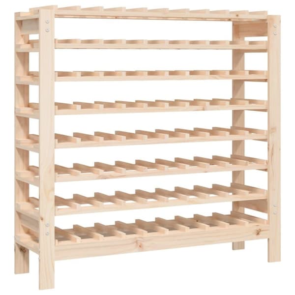 vidaXL vinreol 109,5x30x107,5 cm massivt fyrretræ