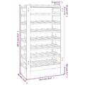 Miniatyrbilde 8 av 9: vidaXL Vinstativ 61,5x30x107,5 cm heltre furu