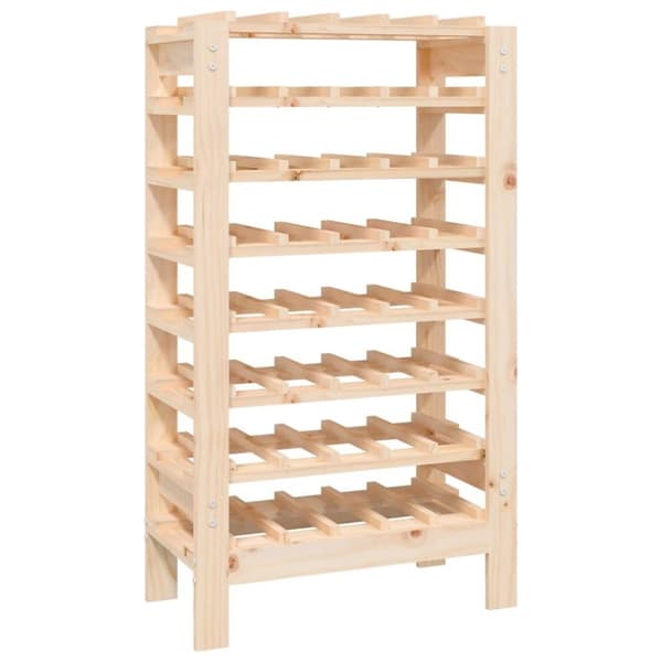 vidaXL vinreol 61,5x30x107,5 cm massivt fyrretræ