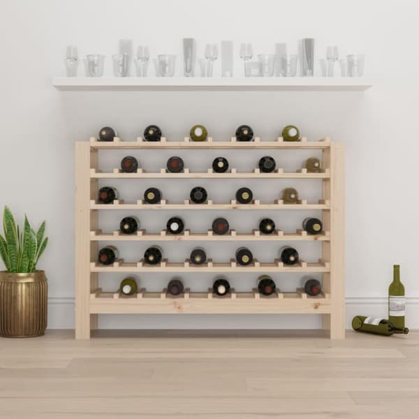 vidaXL vinreol 109,5x30x82 cm massivt fyrretræ