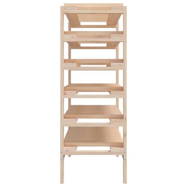 vidaXL vinreol 109,5x30x82 cm massivt fyrretræ