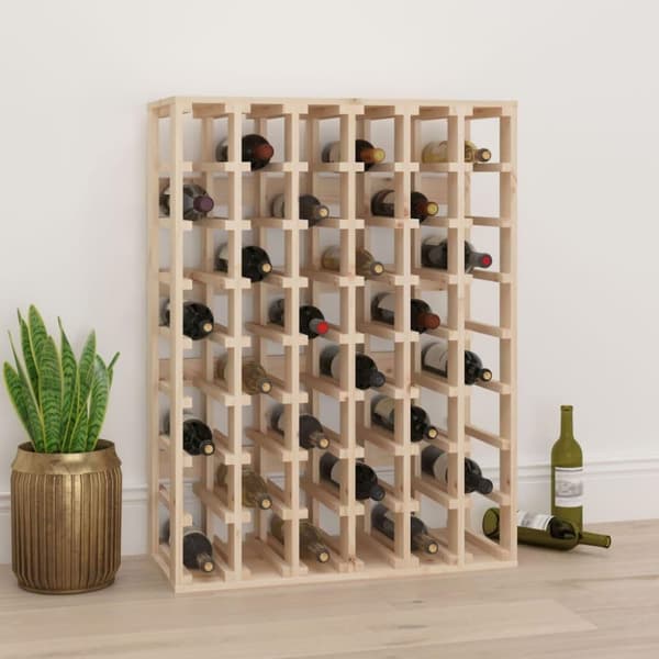 vidaXL vinreol 70x33x94 cm massivt fyrretræ