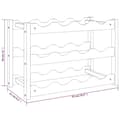 Miniatyrbilde 5 av 7: vidaXL Vinstativ for 12 flasker heltre valnøtt