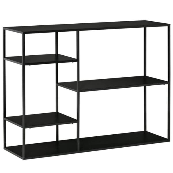 Rootz Förvaringsställ - Fristående hylla - 4 öppna hyllor - Vardagsrum - Garage - Lager - Hemma - Kontor - 120 cm x 35 cm x 87,5 cm