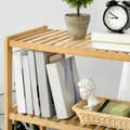 Miniatyrbillede 4 af 7: Rootz opbevaringsstativ - 4-lags bambushylde - Stue - Badeværelse - Balkon - Køkken - Naturlig - 62 x 33 x 112 cm