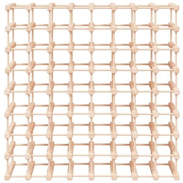 vidaXL Vinstativ for 72 flasker 90,5x23x90,5 cm heltre furu