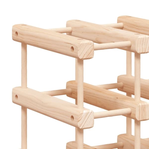 vidaXL Vinstativ for 72 flasker 90,5x23x90,5 cm heltre furu