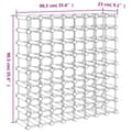Miniatyrbilde 8 av 9: vidaXL Vinstativ for 72 flasker 90,5x23x90,5 cm heltre furu