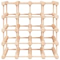Miniatyrbillede 3 af 9: vidaXL vinreol til 20 flasker 46,5x23x46,5 cm massivt fyrretræ