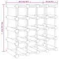 Miniatyrbillede 8 af 9: vidaXL vinreol til 20 flasker 46,5x23x46,5 cm massivt fyrretræ
