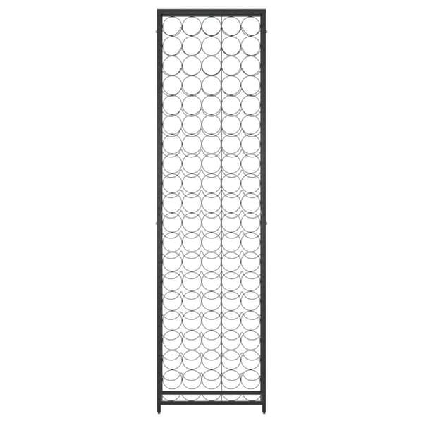 vidaXL Vinstativ for 95 flasker svart 54x18x200 cm smijern