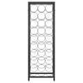 Miniatyrbilde 4 av 9: vidaXL Vinstativ for 27 flasker svart 34x18x100 cm smijern