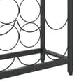 Miniatyrbilde 7 av 9: vidaXL Vinstativ for 27 flasker svart 34x18x100 cm smijern