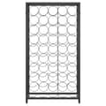 Miniatyrbilde 4 av 9: vidaXL Vinstativ for 45 flasker svart 54x18x100 cm smijern