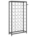 Miniatyrbilde 6 av 9: vidaXL Vinstativ for 45 flasker svart 54x18x100 cm smijern