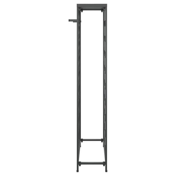vidaXL vinreol til 45 flasker 54x18x100 cm smedejern sort