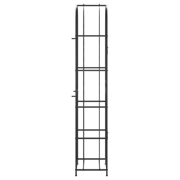 vidaXL Vinstativ for 73 flasker svart 45x36x200 cm smijern