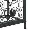 Miniatyrbilde 6 av 8: vidaXL Vinstativ for 73 flasker svart 45x36x200 cm smijern