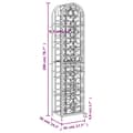 Miniatyrbilde 7 av 8: vidaXL Vinstativ for 73 flasker svart 45x36x200 cm smijern