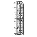 Miniatyrbilde 2 av 8: vidaXL Vinstativ for 73 flasker svart 45x36x200 cm smijern