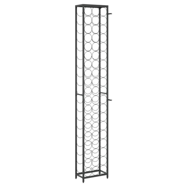 vidaXL Vinstativ for 57 flasker svart 34x18x200 cm smijern