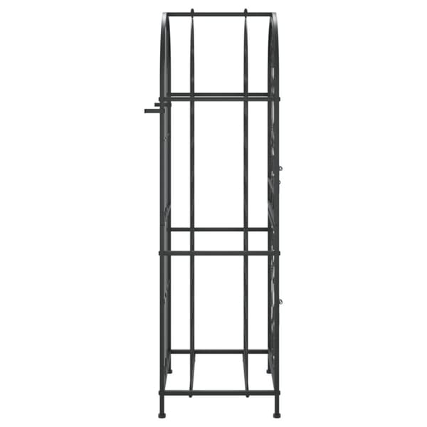 vidaXL vinreol til 41 flasker 45x36x120 cm smedejern sort