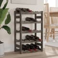 Miniatyrbilde 2 av 8: vidaXL Vinstativ for 20 flasker grå heltre furu
