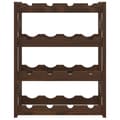 Miniatyrbilde 3 av 8: vidaXL Vinstativ for 16 flasker brun heltre furu