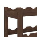 Miniatyrbilde 6 av 8: vidaXL Vinstativ for 20 flasker brun heltre furu