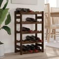 Miniatyrbilde 2 av 8: vidaXL Vinstativ for 20 flasker brun heltre furu